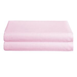 Babydoll Ropa de cama polialgodón juego de 2 cuna hojas, Rosado