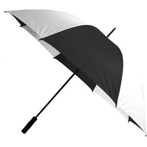 rainbrella paraguas de golf, color negro/blanco, 60"