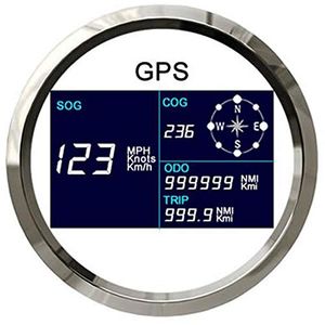 ELING - Velocímetro GPS para barco o coche, con antena GPS de 3 3/8" 9-32 V