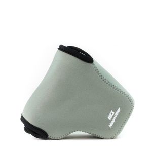 MegaGear "Ultra luz de neopreno caso bolsa con mosquetón para cámara Sony Cyber-shot DSC-RX10, Sony Cyber-shot DSC-RX10 II Gris