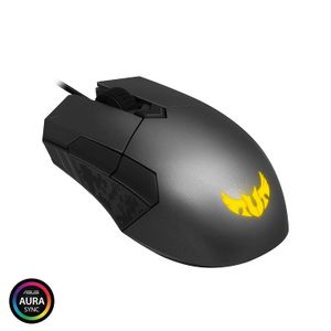 ASUS TUF Gaming M5 Optical USB RGB Gaming Mouse Con un sensor óptico de 6200 DPI, interruptores Omron y iluminación Aura Sync RGB