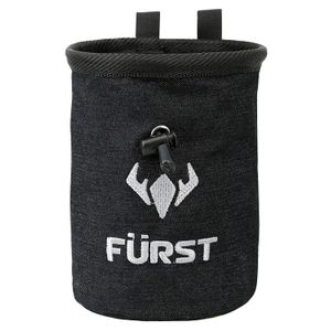 FURST - Bolsa de tiza vaquera con bolsillo con cremallera y broche para escalada, escalada, gimnasio, crossfit, levantamiento de rocas