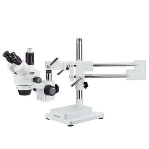Microscopio De Enfoque Estéreo Trinocular Profesional Ams...