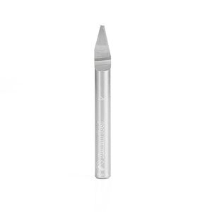 Amana Herramienta 45776 Solid 30 Grado grabado 0,060 ancho de punta de carburo X 1/4 X 2 – 1/4 inch Long SHK signmaking Router Bit