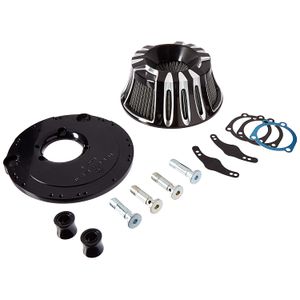 Arlen Ness invertida serie Air Cleaner Kit de corte profundo para Harley Davidson 1988 – 20, Negro