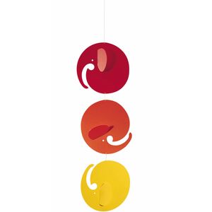 Flensted Mobiles rollephants Hanging Nursery móvil – 18 inches de plástico