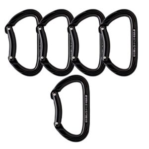 Fusion Climb Vapor - Mosquetón de aluminio para puerta de ventilación (Modificado, D, 5 unidades)
