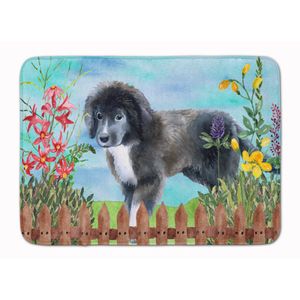 Caroline 's Treasures Terranova Cachorro Primavera alfombrilla de piso, 19" x 27", multicolor