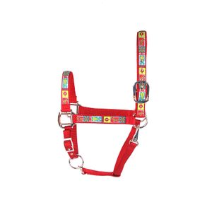 Rojo Haute rtc1401 P ELITE Equino Caballo Halter, Retro Navidad