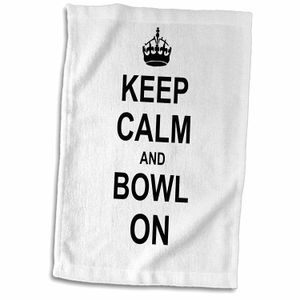 3dRose inspirationzstore Tipografía – Keep Calm And Bowl on – Carry On Bowling – regalo para Bowlers – Negro y Blanco Fun Funny Humor humorística – To