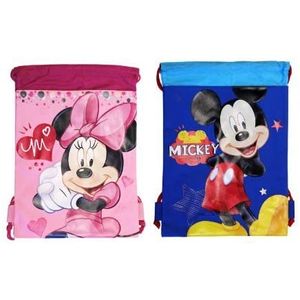 (2ct) Mickey y Minnie Mouse mochila de cordón – bolsa de Drawsting grande