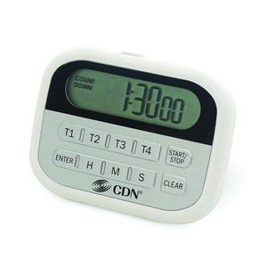 Componente diseño Northwest PT2 4-event temporizador y reloj digital, color blanco
