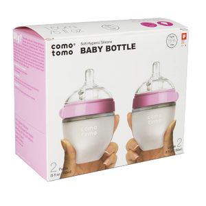 Comotomo Natural Feel - Botellas para bebé (4 unidades)