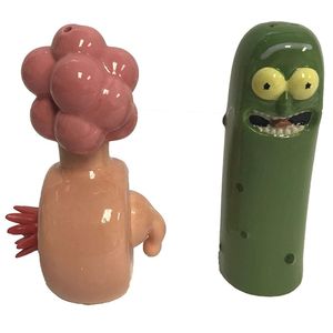 Rick y Morty Pickle Rick/plumbus salero y pimentero figura Set