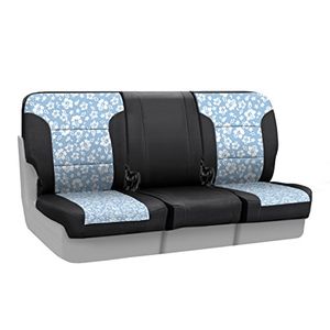 Coverking Custom Fit Front 402040 Funda de asiento para ciertos modelos Nissan Titan Cielo de neopreno hawaiano con lados negros
