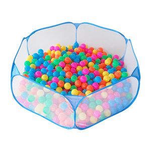 Jacone - Bola de juguete para niños con diseño hexagonal portátil, para interior y exterior, fácil de plegar, Azul