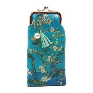 Value Arts Van Gogh's Almond Blossoms Eyeglass Case Pouch, 7" Long