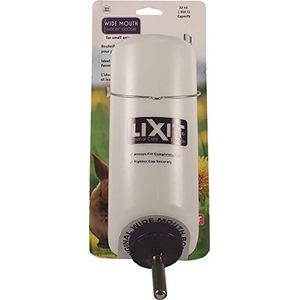 lixit boca ancha botella de agua de plástico, 32-Ounce