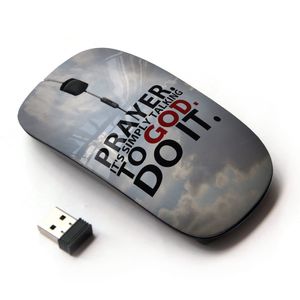 koolmouse [óptico 2.4 G Wireless mouse de computadora] [Versículo de la Biblia Oración. Es simplemente Talking a Dios.]