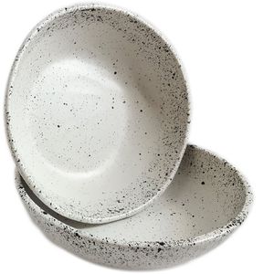 roro Ceramic Stoneware - Juego de cuencos de cerámica (hechos a mano, 7.0 in), Casual