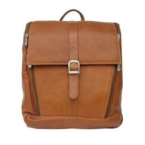 Piel Leather Slim Computer Backpack, Saddle), 2480