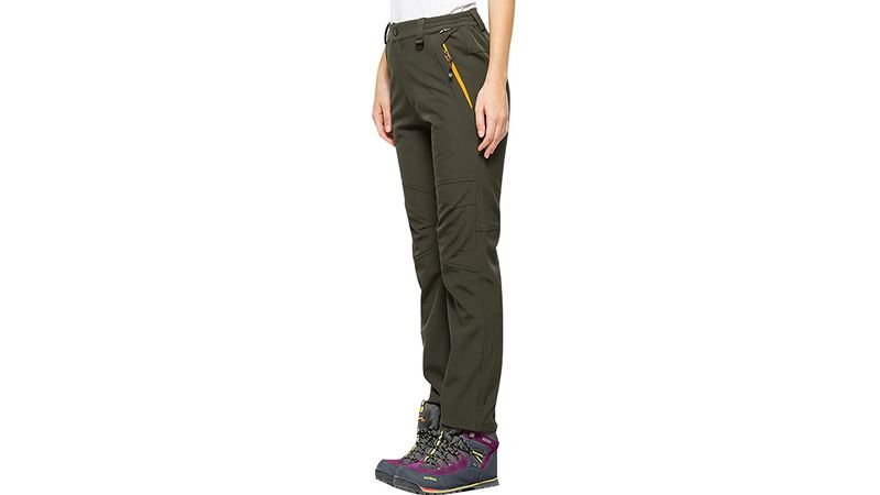ligeros UPF 50 Jessie Kidden Pantalones elásticos para mujer para exteriores de secado rápido con cremallera con bolsillos con cremallera 
