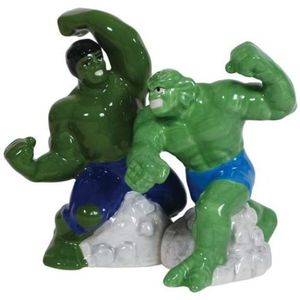 4 inch Hulk vs. Abominación Super Hero Sal y pimienta Shaker Set