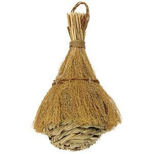Prevue Pet Products BPV1156 Fiber Finch cubierto Tiki Hut para pájaros