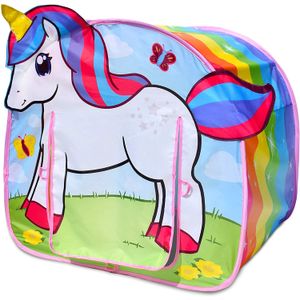 Sunny Days - Tienda de campaña de entretenimiento con diseño de unicornio arco iris