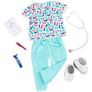 NUEVO. Nuestra Generación saludable Paws Outfit/Playset para la mayoría de 18" muñecas
