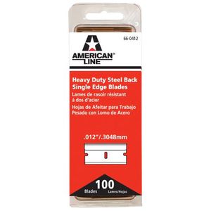 Cuchilla de afeitar americana 66  0412 cuchillas de afeitar de borde único heavyduty 100pack