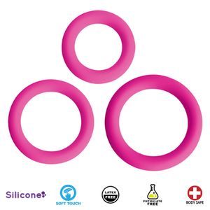 Curva Novelties Gossip Amor Anillo Trío, color magenta