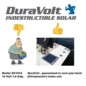 AHORA 20 Watt 12 Amp Cargador de batería solar Barco RV Marine y Trolling Motor Panel solar 12 voltios Sin experiencia Plug and Play Diseño Dimensione