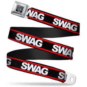Buckle-Down Men's Seatbelt Belt Swag Quote XL