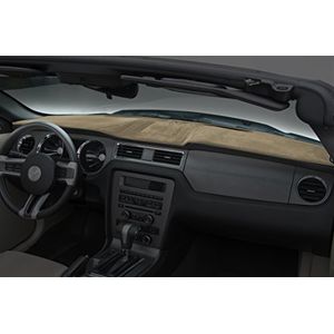 Coverking Custom Fit Dashcovers para ciertos modelos de Ford Mustang Suede Beige