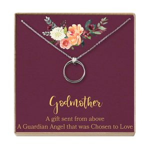 Collar de diosa madre de Diosa Querida Ava: Regalo de la madre de Diosa, Propuesta de la madre de Diosa, Diosa de hadas, 2 círculos enlazados