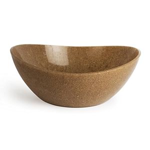 Tazón de fuente EcoSmart PolyFlax Brown 7qt Tazón de plástico reciclado y linaza Made in the USA de Architec