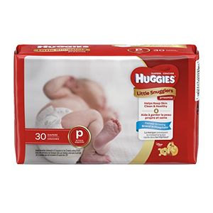 Huggies little snugglers pañales de bebé tamaño preemie 30 count el saludo puede variar