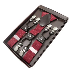 mendeng hombre elástico tirantes correas de adulto 6 fuertes Clips tirantes resistente
