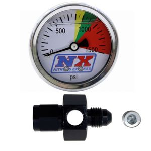 EXPRESS 15509 – D-4 nitroso 0 – 1500 PSI N2O flo-thru de presión Gauge