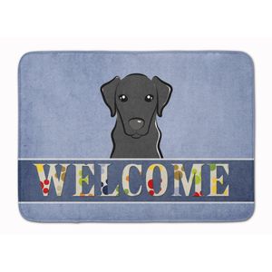 Tesoros de la Caroline bb1421rug "Labrador Negro de bienvenida Floor Mat, 19" x 27," Multicolor