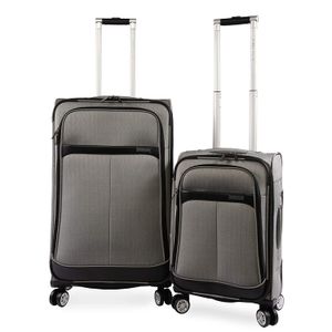 Perry Ellis Marquis ampliable Rolling Spinner Fashion Designer Conjunto de equipaje de viaje, Herringbone), PE-EV-B3200