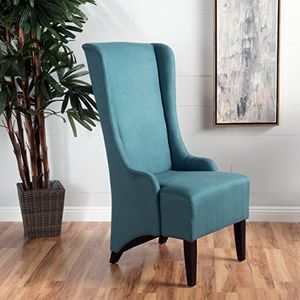 Christopher knight hogar 299946 callie tela silla de comedor color azul