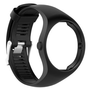 motong Polar M200 Repuestos banda – motong Sustitución de banda de silicona para Polar M200 GPS Reloj de running, Negro silicona