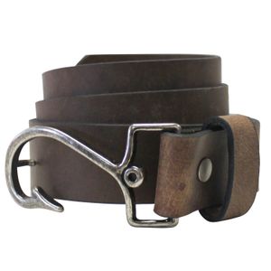 Bison Designs 779CHR 30 - Cinturón de cuero fundido, color marrón, 30.0 in