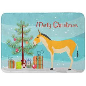 Caroline 's Treasures turkmenian Kulan burro Navidad alfombrilla de piso, 19" x 27", multicolor