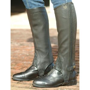 Ovation Stretch de la mujer acanalado parte superior grano polainas – 461235-blk, negro