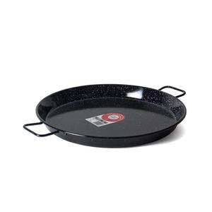 La Paella – Paellera de acero esmaltado, Casual, 16 - pulgadas, Negro
