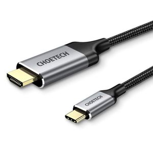 Cable USB C a HDMI de CHOETECH (4 K @ 60 Hz), tipo C a cable HDMI Thunderbolt 3, compatible con MacBook Pro 2018/2017, iPad Pro/MacBook Air 2018, Sams