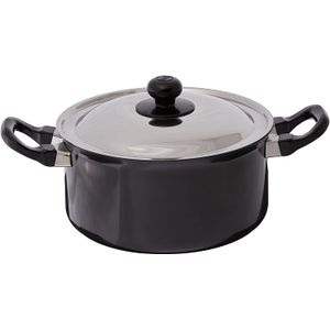 Futura antiadherente Inducción Futuro base de inducción olla con tapa de acero, 3 l, tamaño pequeño), color negro